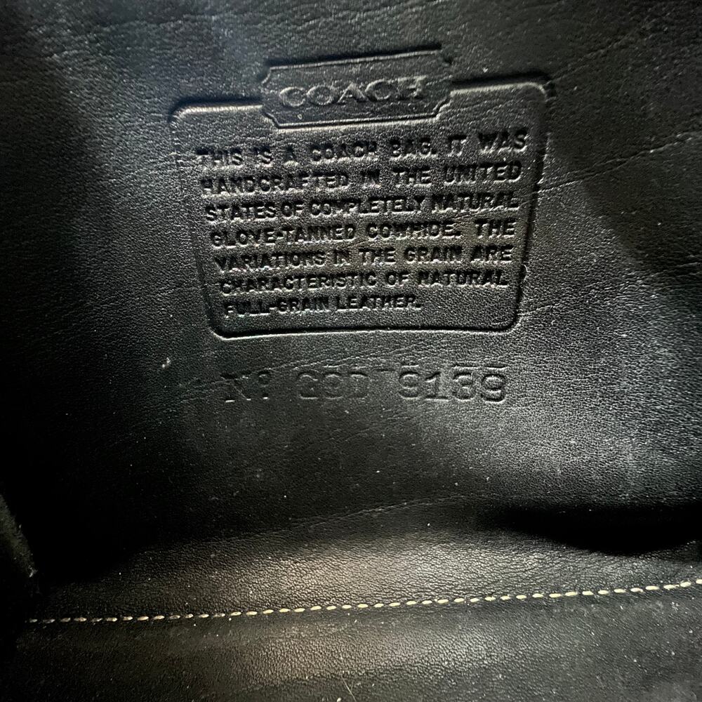 Vintage Coach Bellini Zip Bag Black Leather Purse - Picture 3 of 10